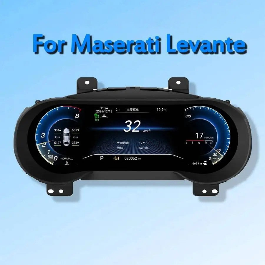 12.3'' Inch LCD Dashboard Speedometer For Maserati Levante 2016 2017 2018 2019 2020 2021 2022 2023 Virtual Digital | PareiAuto