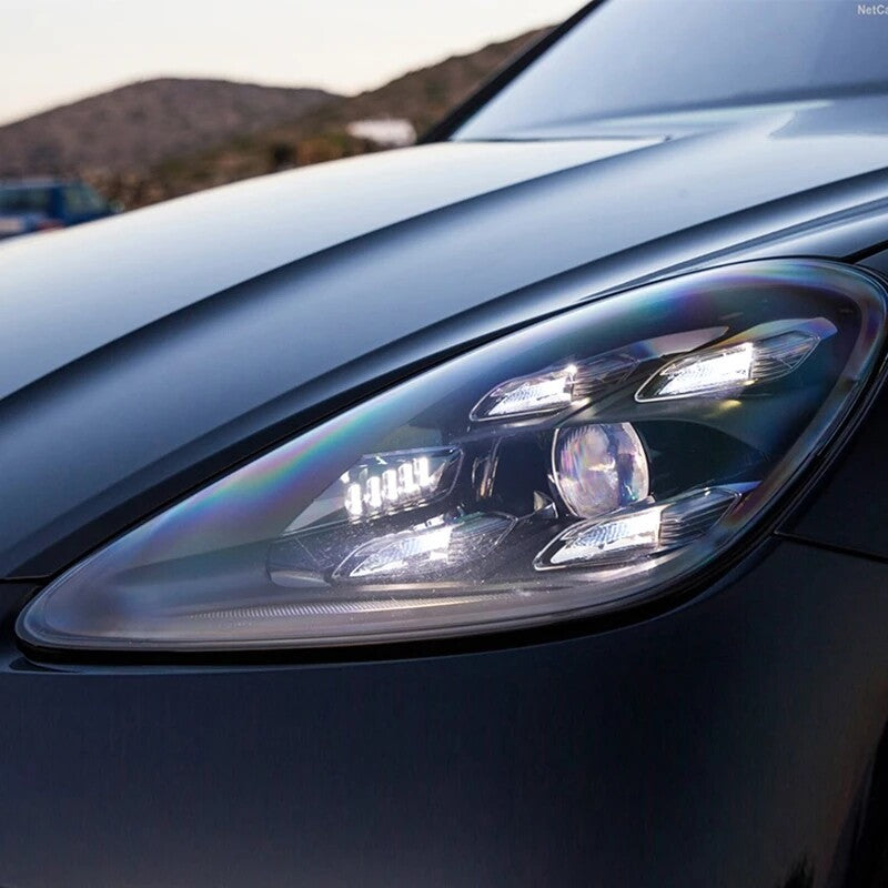 Headlights For Porsche Cayenne 958 2011-2014 2015-2018 LED Front Turn Signal Head Lamps