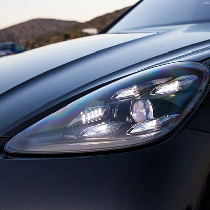 Headlights For Porsche Cayenne 958 2011-2014 2015-2018 LED Front Turn Signal Head Lamps
