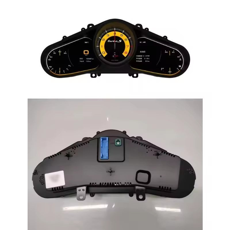 LCD Dashboard 12.3" Car Digital Cluster Instrument Auto Speedometer Tachometer Ghost Screen for Porsche Cayenne 2011 2012 2013 2014 2015 2016 2017 | PareiAuto