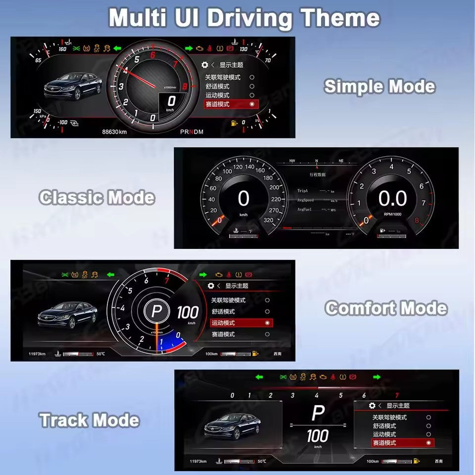 12.3" LCD Dashboard For Chevrolet Cruze 2015-2020 Car Digital Instrument Cluster | PareiAuto