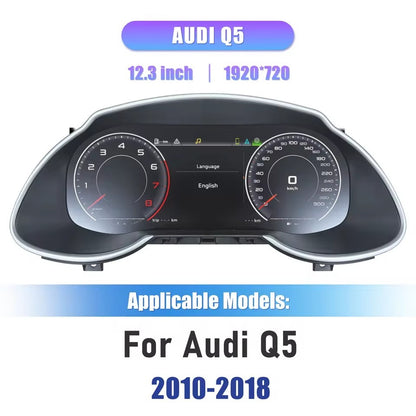 12.3" LCD Digital Dashboard For Audi Q5 2010-2018 Carplay Cluster Instrument Paneel Cockpit | PareiAuto