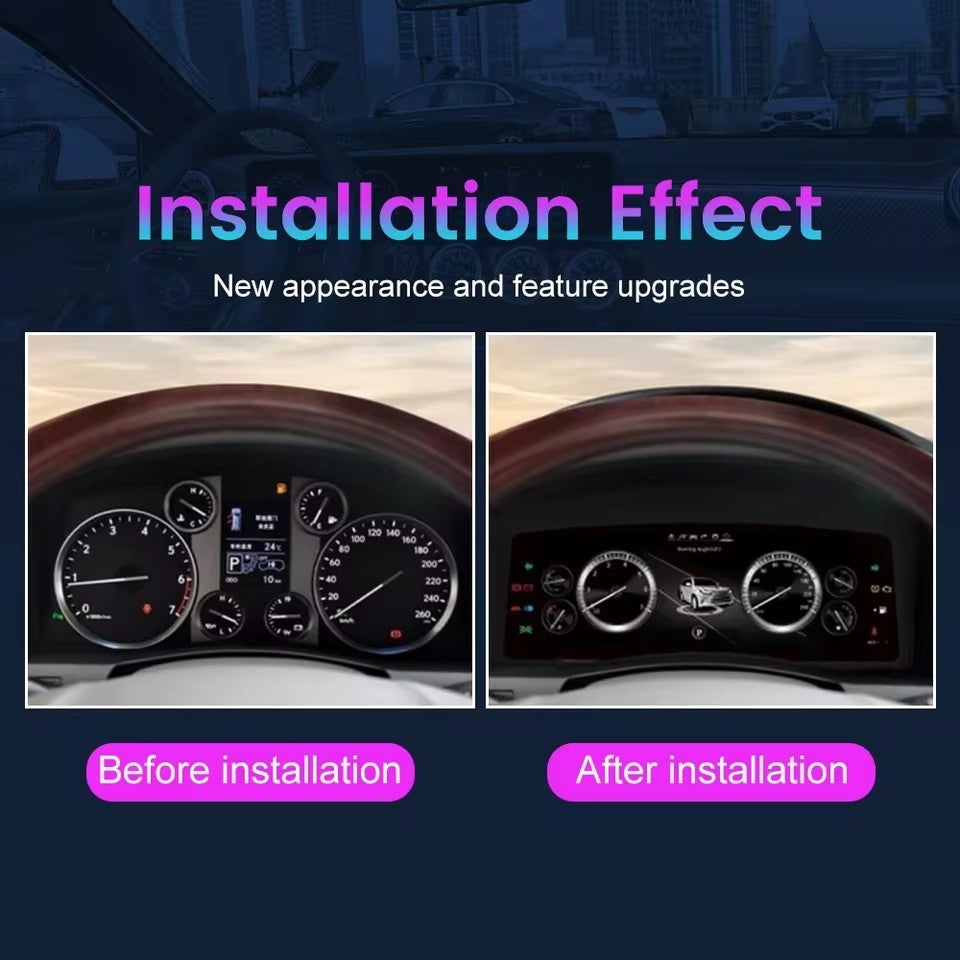 12.3" For LEXUS lX570 2007-2015 Speedometer Digital LCD Instrument Cluster Panel | PareiAuto