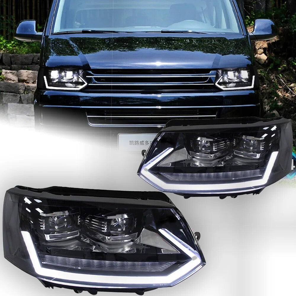 LED Headlight For VW Multivan T5 2014 2015 2016 2017 2018 2019 Dynamic Turn Signal Headlamps Projector Lens LED Headlight Assembly