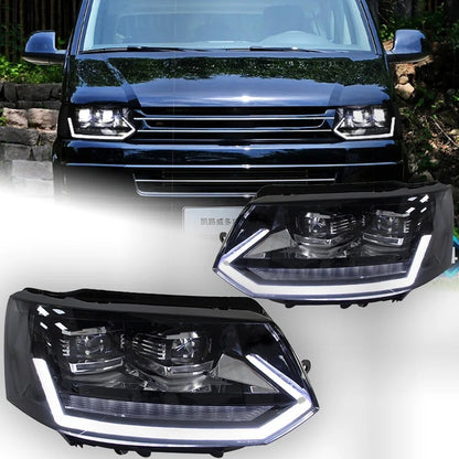 LED Headlight For VW Multivan T5 2014 2015 2016 2017 2018 2019 Dynamic Turn Signal Headlamps Projector Lens LED Headlight Assembly