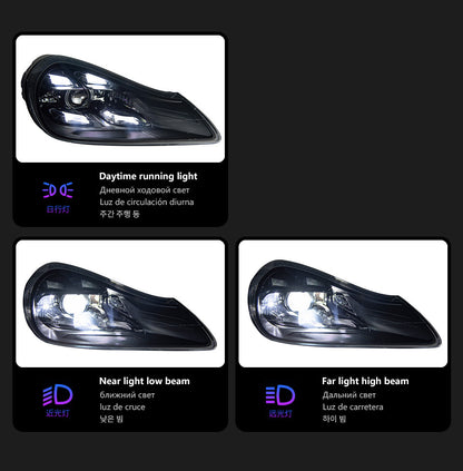 For Porsche Cayenne 2007-2010 LED Headlight DRL Front Turn Signal Light Assembly