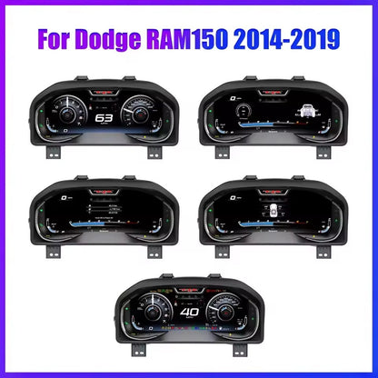 For Dodge RAM 1500 2014 2015 2016 2017 2018 2019 12.3" Inch LCD Digital Dashboard Cluster Virtual Instrument | PareiAuto