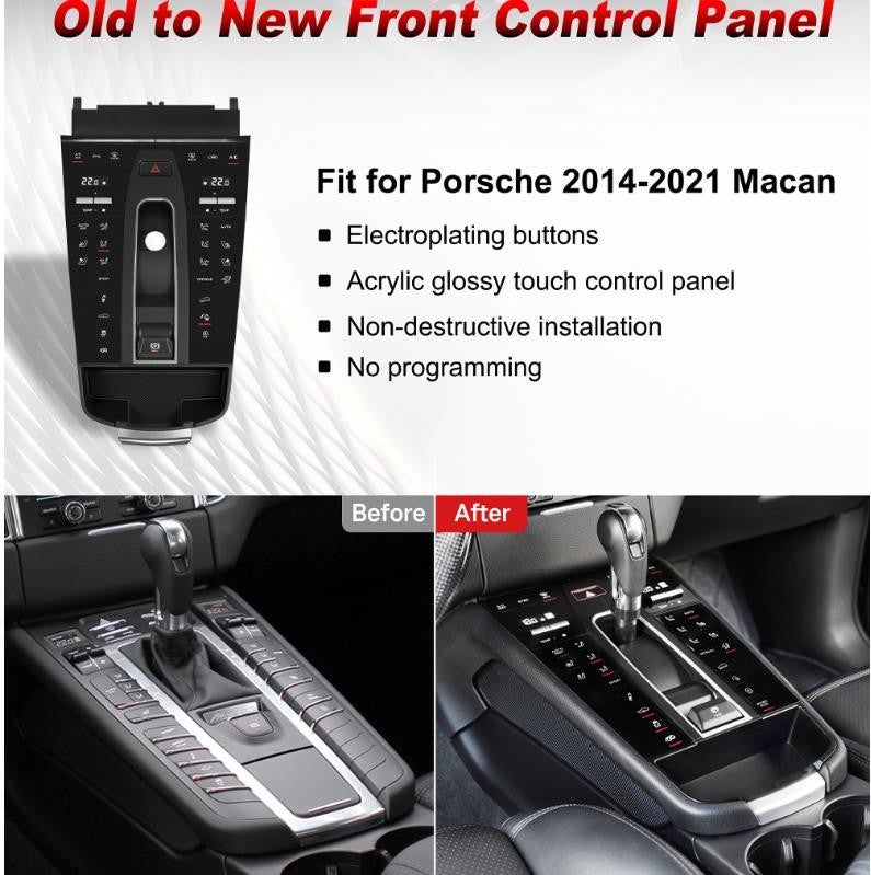 Car Digital Console Front AC Panel For Porsche Macan 2014-2021 Multimedia Player Control | PareiAuto