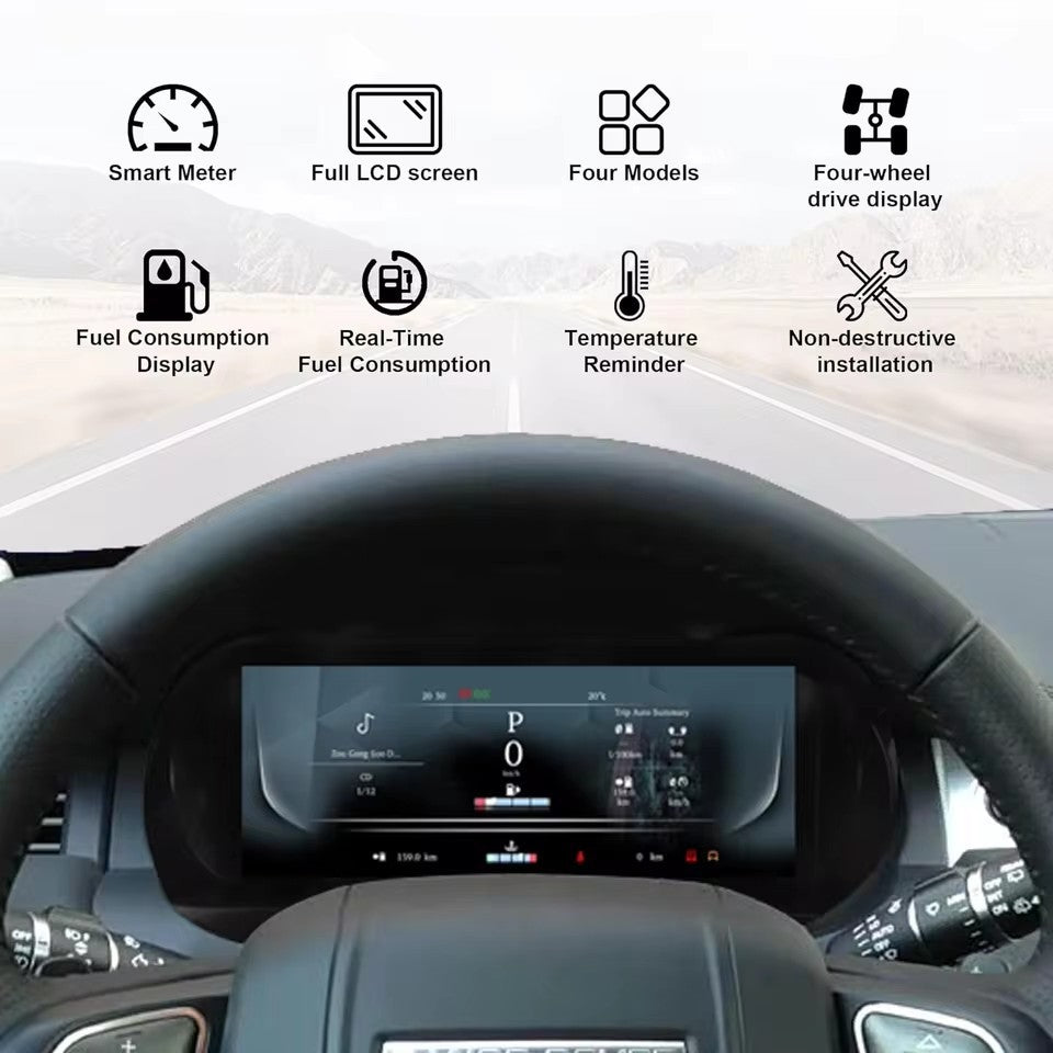 12.3 Inch LCD Cluster Digital Dashboard For Land Rover Evoque 2012-2019 Speedometer CarPlay | PareiAuto