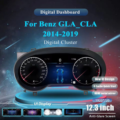 12.3'' Inch Digital Dashboard Cluster For Benz W176 C177 2014 2015 2016 2017 2018 2019 Instrument Paneel Cockpit | PareiAuto