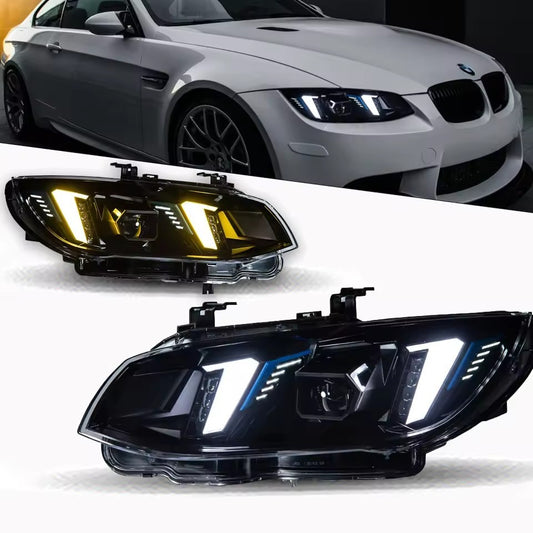 For BMW M3 E92 LED Headlights 2010 2011 2012 2013 E93 HeadLamp DRL Turn Signal Projector Lens LED Headlight Assembly