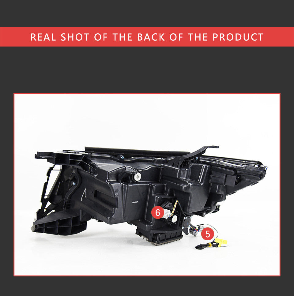 LED Headlight For Toyota Prado 2018 2019 2020 2021 2022 DRL Sequential Turn Signal Front DRL HeadLamps Assembly