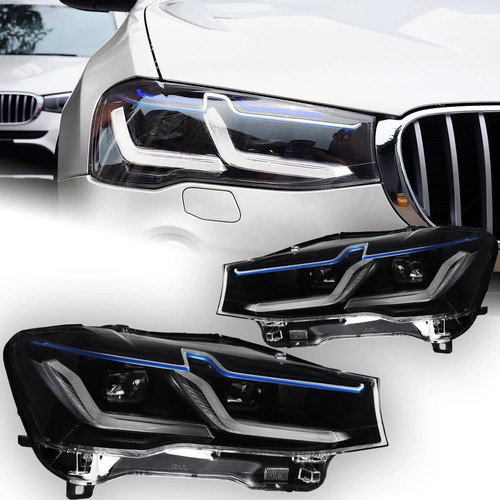 LED Headlights For BMW X3 F25 X4 F26 2010 2011 2012 2013 2014 2015 2016 Front DRL Turn Signal Projector Lens LED Headlight Assembly