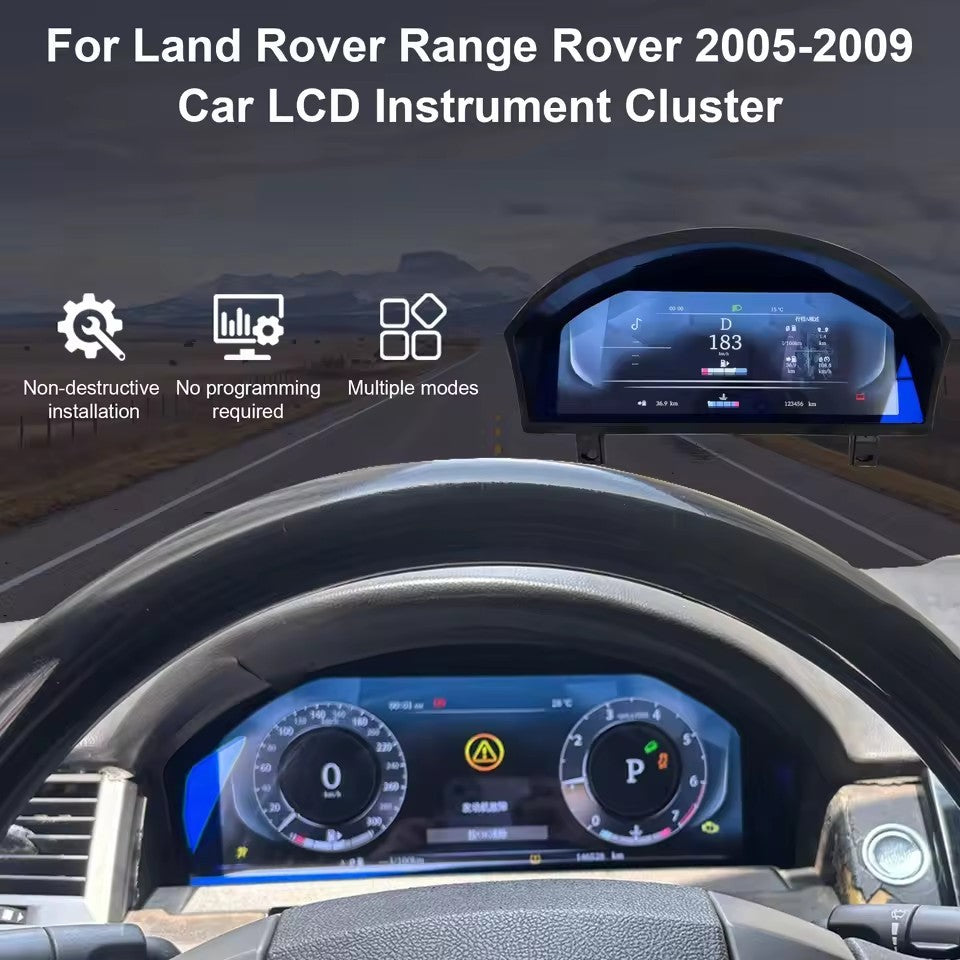 LCD Digital Cluster Dashboard For Land Rover Discovery 3/Range Rover Sport 2005-2009 | PareiAuto