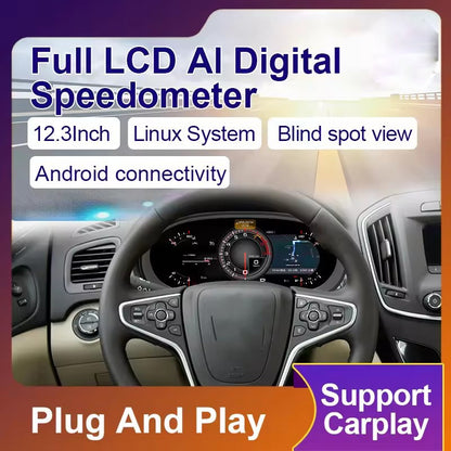 12.3Inch Digital Speedometer Lcd Instrument Cluster For Buick Regal 2016 2017 2018 2019 2020 2021 2022 2023 2024 | PareiAuto
