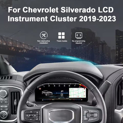12.3'' inch For Chevrolet Silverado 2019 2020 2020 2022 2023 LCD Dashboard Digital Cluster Virtual Cockpit | PareiAuto