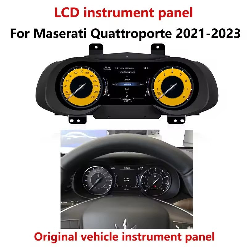 Digital Cluster For Maserati Quattroporte 2013-2023 Car LCD Co-pilot Instrument Panel Speed Meter Multimedia Player Light Screen | PareiAuto