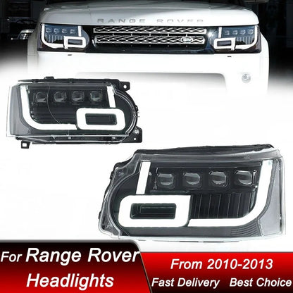 LED Headlight DRL Dynamic Turn Signal Assembly For Land Rover Range Rover Sport 2010 2012 2013 LED Headlight Assembly