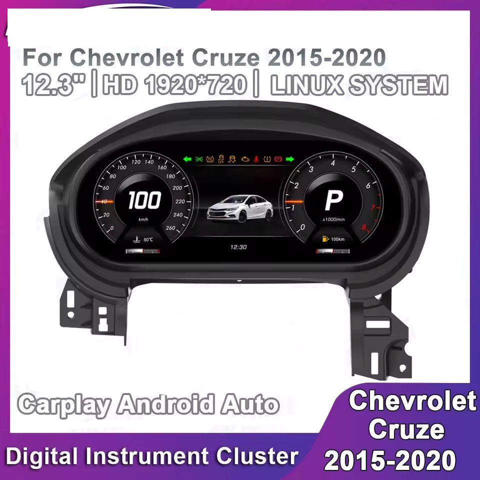 12.3" LCD Dashboard For Chevrolet Cruze 2015-2020 Car Digital Instrument Cluster | PareiAuto