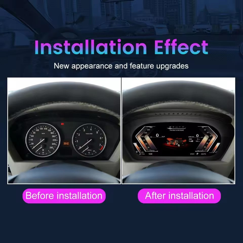 12.3" Digital Dashboard Cluster for BMW X5 E70 X6 E71 2007-2013 – CCC CIC LCD Upgrade | PareiAuto