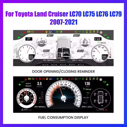 For Toyota Land Cruiser LC70 LC75 LC76 LC79 2007-2021 LCD Digital Dashboard Cluster Virtual Panel | PareiAuto