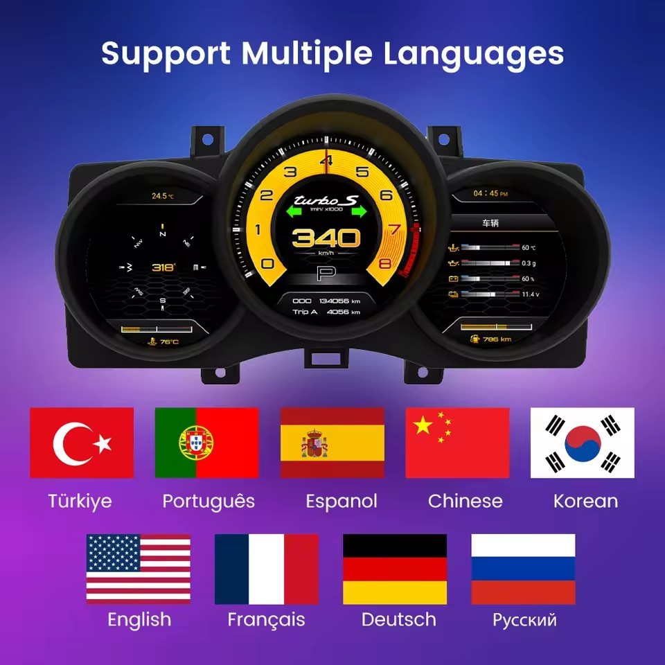 LCD Digital Dashboard Cluster For Porsche Macan 95B Boxster 718 Instrument Panel | PareiAuto