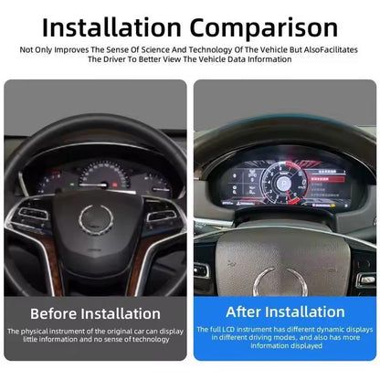 Digital Instrument Cluster For Cadillac SRX 2013 2014 2015 CarPlay Speedometer Dashboard Gauge 12.3" HD virtual cockpit LCD Plug-play | PareiAuto