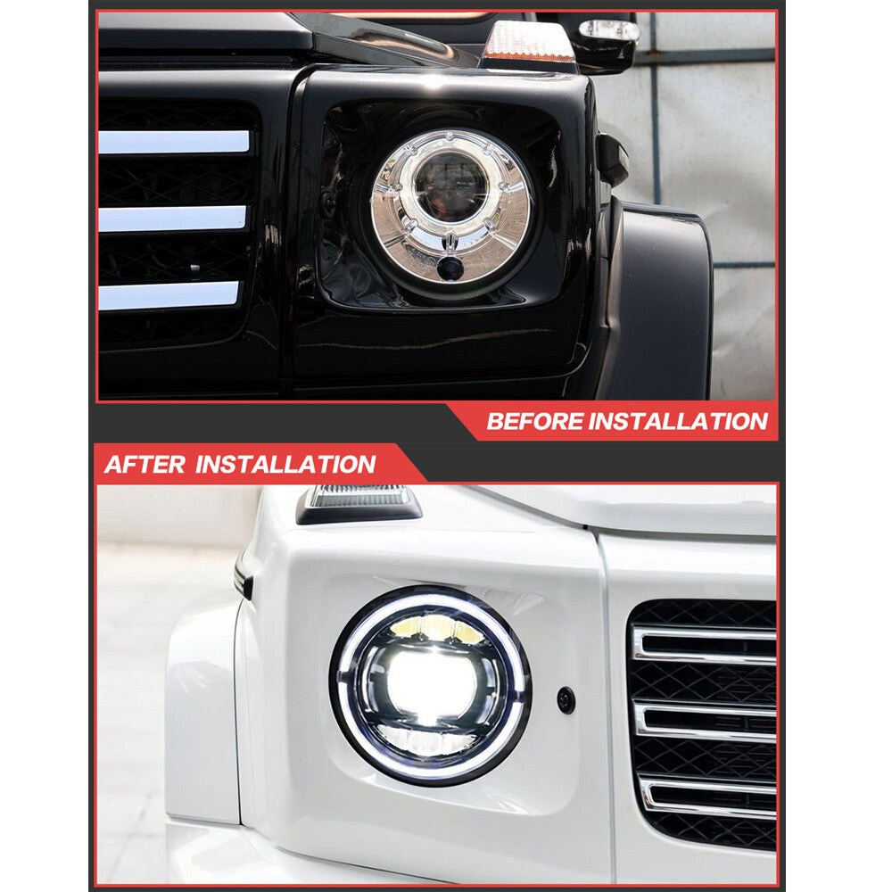 LED Headlight For Benz W463 2007-2017 G350 G500 G55 G63 Front DRL Turn Signal Projector Lens