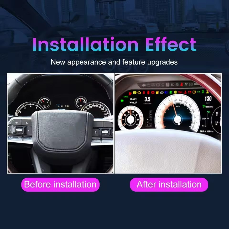 For Toyota Land Cruiser LC70 LC75 LC76 LC79 2007-2021 LCD Digital Dashboard Cluster Virtual Panel | PareiAuto