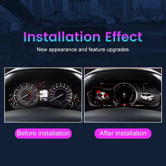 12.3 Inch LCD Car Digital Dashboard Cluster For Infiniti QX80 Meter 2015-2019 | PareiAuto