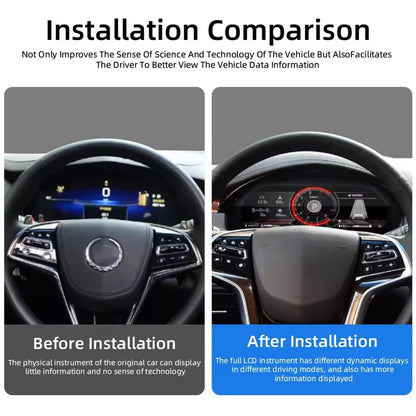 LCD Digital Instrument Cluster For Cadillac XTS/CTS 2014 2015 2016 2017 2018 2019 Virtual Cockpit 12.3" Inch | PareiAuto
