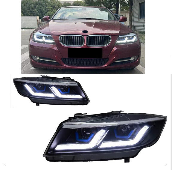 LED Headlights For BMW E90 320i 325 330 335 2005-2012 Sequential Turn Signal  Assembly LED Headlight Assembly