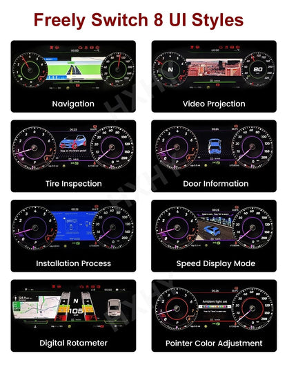 Car LCD Digital Cluster For VW Jetta mk6 2010 2011 2012 2013-2020 Virtual Cockpit SpeedMeter | PareiAuto