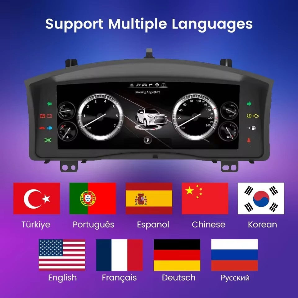 12.3" For LEXUS lX570 2007-2015 Speedometer Digital LCD Instrument Cluster Panel | PareiAuto