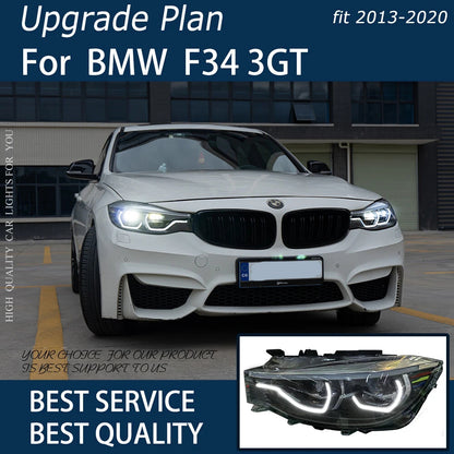 LED Headlights For BMW F34 3GT 2013 2014 2015 2016 2017 2018 2019 2020 HeadLamps Sequential Turn Signal Assembly LED Headlight Assembly