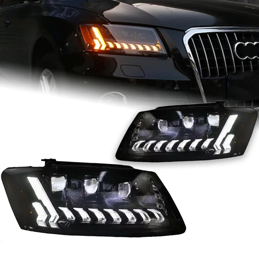 LED Headlights Upgrade For Audi Q5 2009-2018 DRL Dynamic Turn Signal Projector Lens LED Headlight Assembly