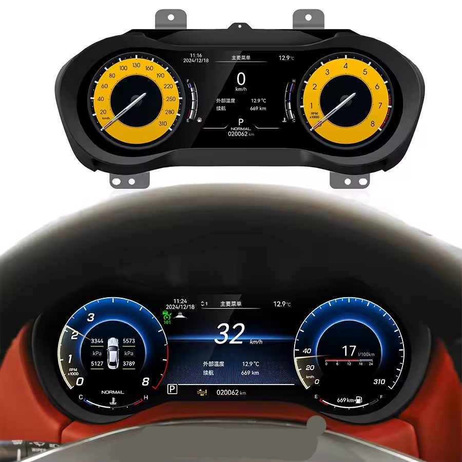 12.3" Inch LCD Instrument Panel For Maserati Ghibli 2014-2023 Digital Dashboard Display Cluster | PareiAuto