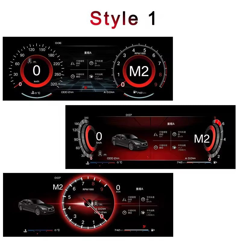 12.3'' Inch LCD Dashboard Instrument Digital Cluster Cockpit For Infiniti Q50 Q60 2014-2022 | PareiAuto