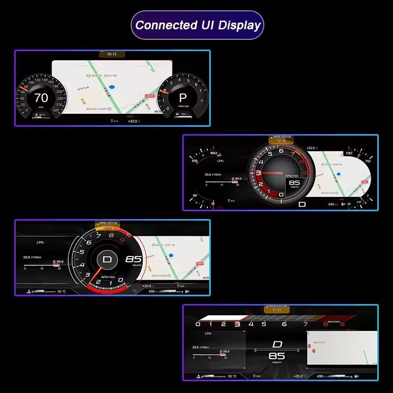 12.3Inch Digital Speedometer Lcd Instrument Cluster For Buick Regal 2016 2017 2018 2019 2020 2021 2022 2023 2024 | PareiAuto