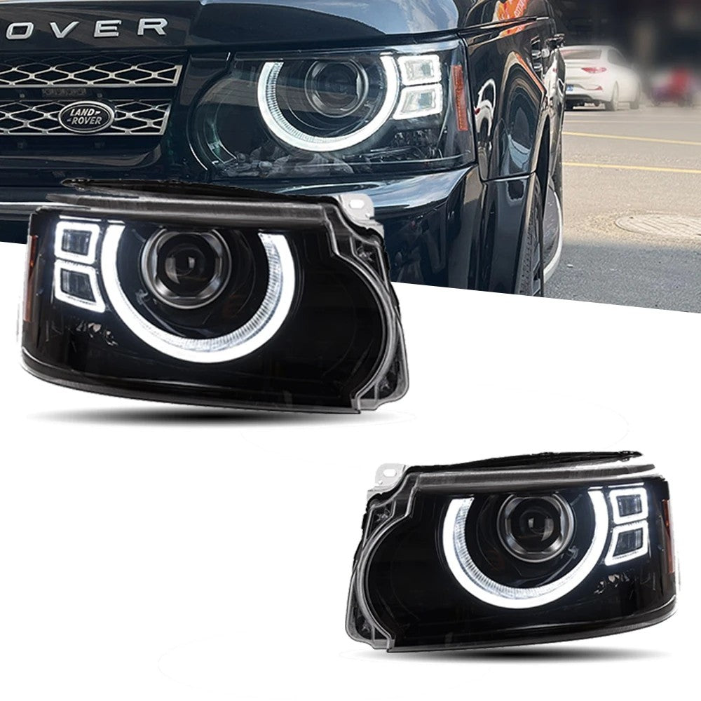 LED Headlights For Land Rover Discovery 3 4 2010-2017 DRL Sequential  Turn Signal Front DRL Lamp LED Headlight Assembly