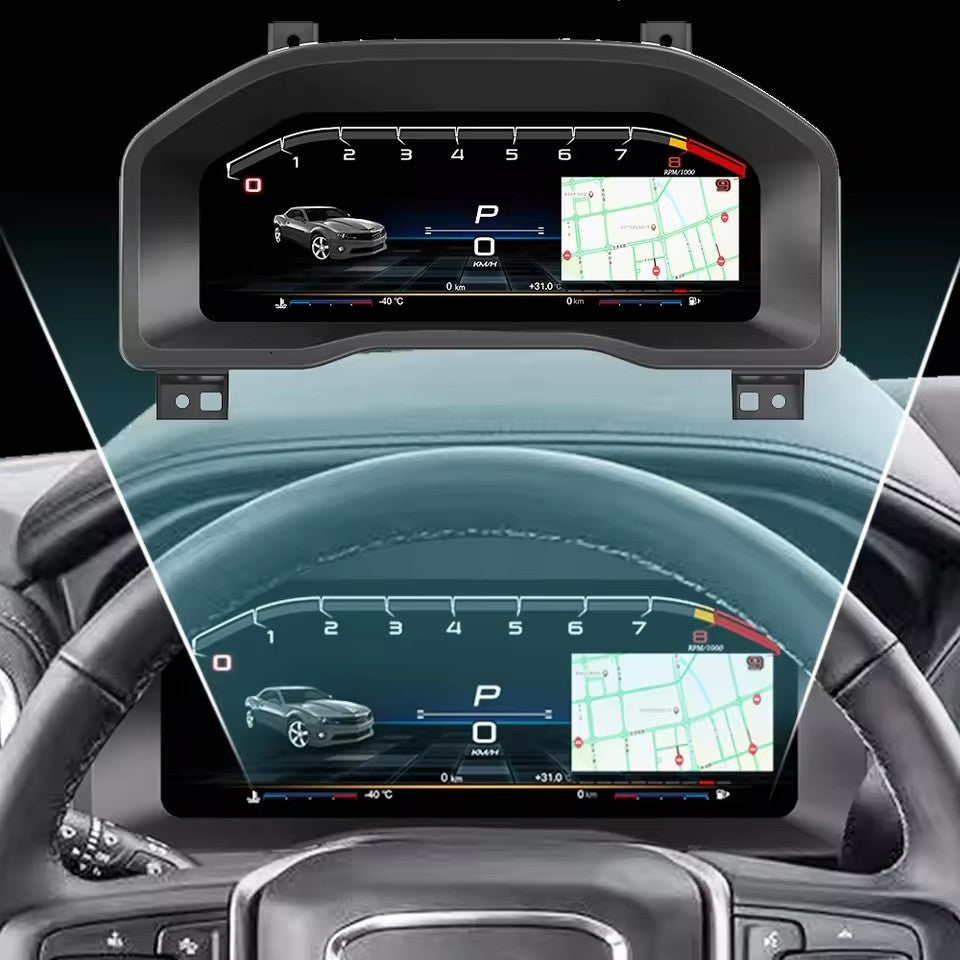 12.3'' inch For Chevrolet Silverado 2019 2020 2020 2022 2023 LCD Dashboard Digital Cluster Virtual Cockpit | PareiAuto