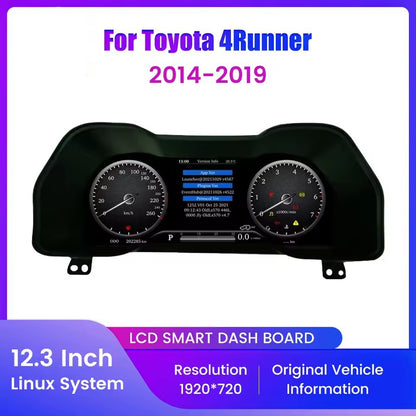 12.3" LCD Car Digital Dashboard Cluster For Toyota 4Runner 2014 2015 2016 2017 2018 2019 Instrument | PareiAuto