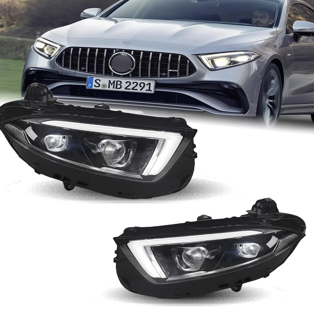 LED Headlights For Benz CLS C257 W257 2018-2023 Head Lamps DRL Turn Signal Projector Lens LED Headlight Assembly