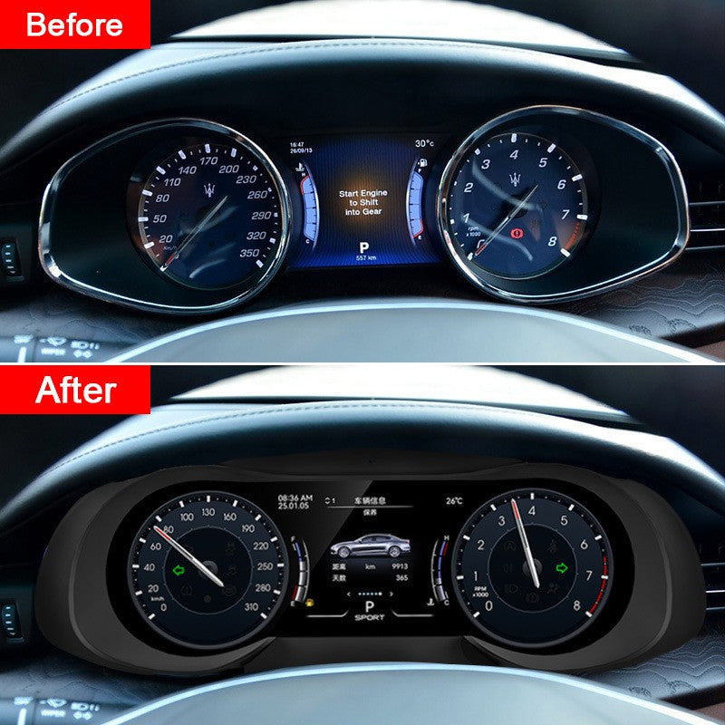 Digital Cluster For Maserati Quattroporte 2013-2023 Car LCD Co-pilot Instrument Panel Speed Meter Multimedia Player Light Screen | PareiAuto