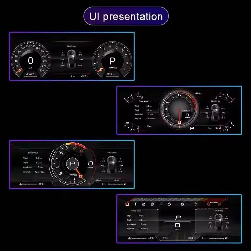 For Dodge Challenger 12.3" Inch LCD Digital Instrument Cluster For 2012-2018 With Carplay | PareiAuto