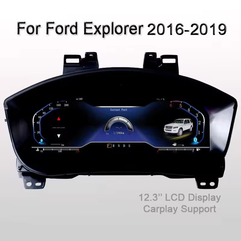 12.3" Inch Digital Instrument Cluster For Ford Explorer 2016 2017 2018 2019 Speedometer Dashboard | PareiAuto