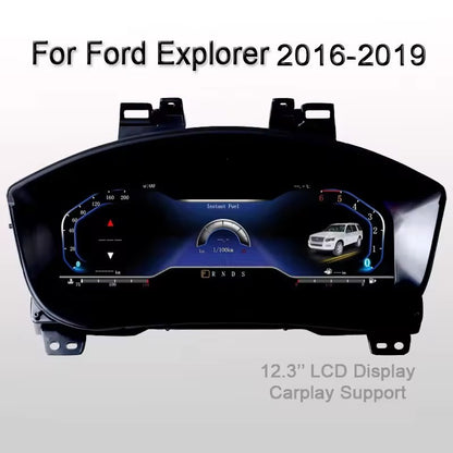 12.3" Inch Digital Instrument Cluster For Ford Explorer 2016 2017 2018 2019 Speedometer Dashboard | PareiAuto