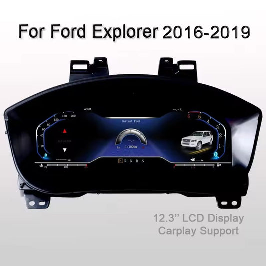12.3" Inch Digital Instrument Cluster For Ford Explorer 2016 2017 2018 2019 Speedometer Dashboard | PareiAuto