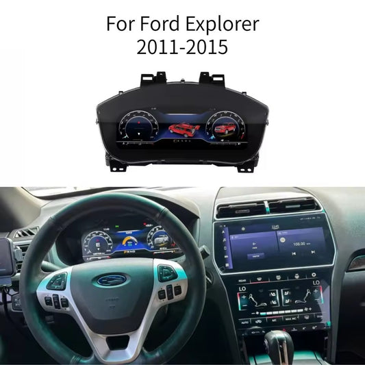 12.3" Inch For Ford Explorer 2011 2012 2013 2014 2015 LCD Digital instrument cluster support Carplay | PareiAuto