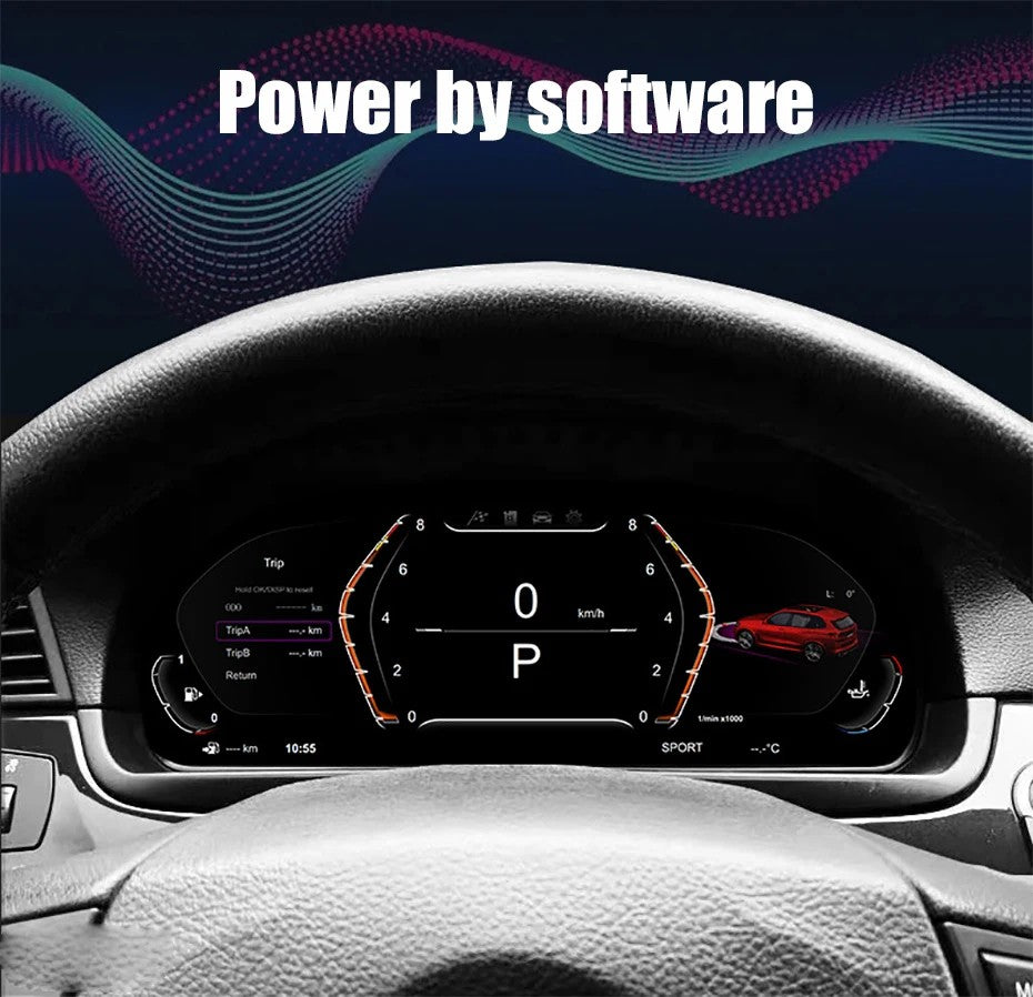 12.3''Digital Instrument Cluster Speedometer For BMW 7 Series E65 E66 2002-2008 | PareiAuto